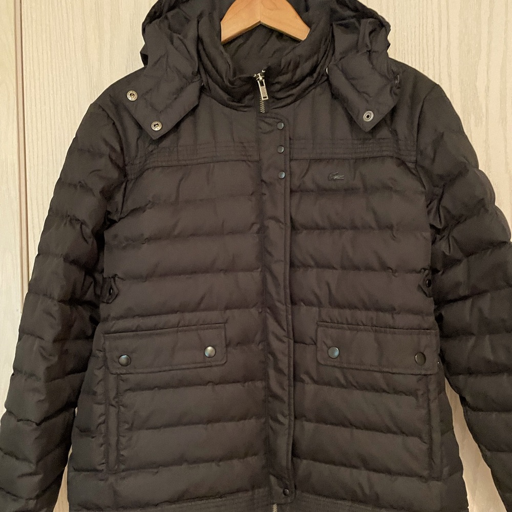 Lacoste Women’s Jacket, Black, Size Small, Excellent Condition